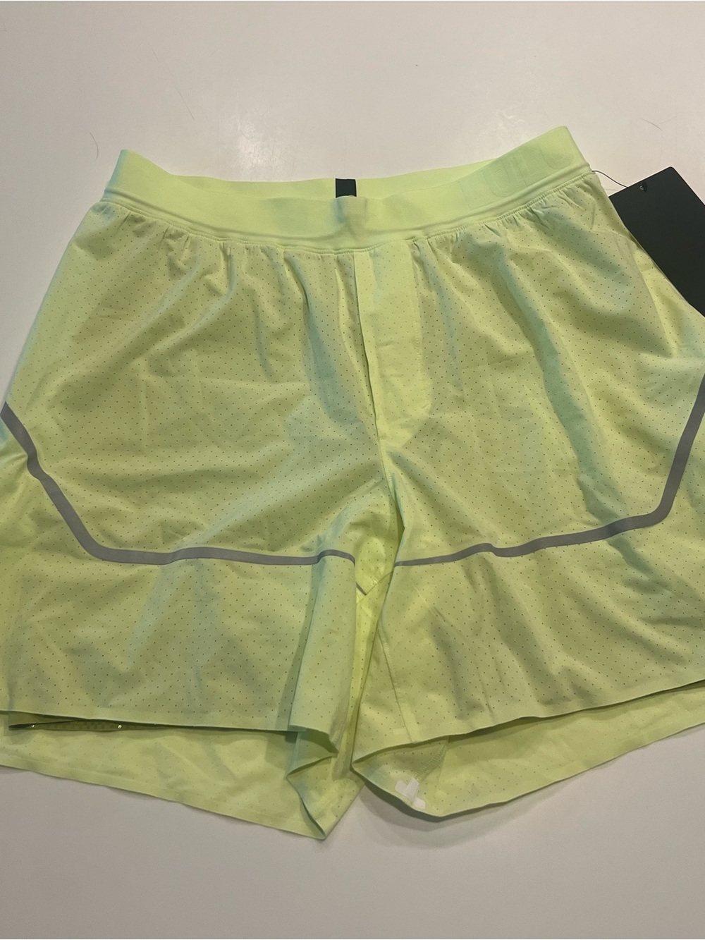 lululemon athletica Men’s Neon Yellow Athletic Shorts